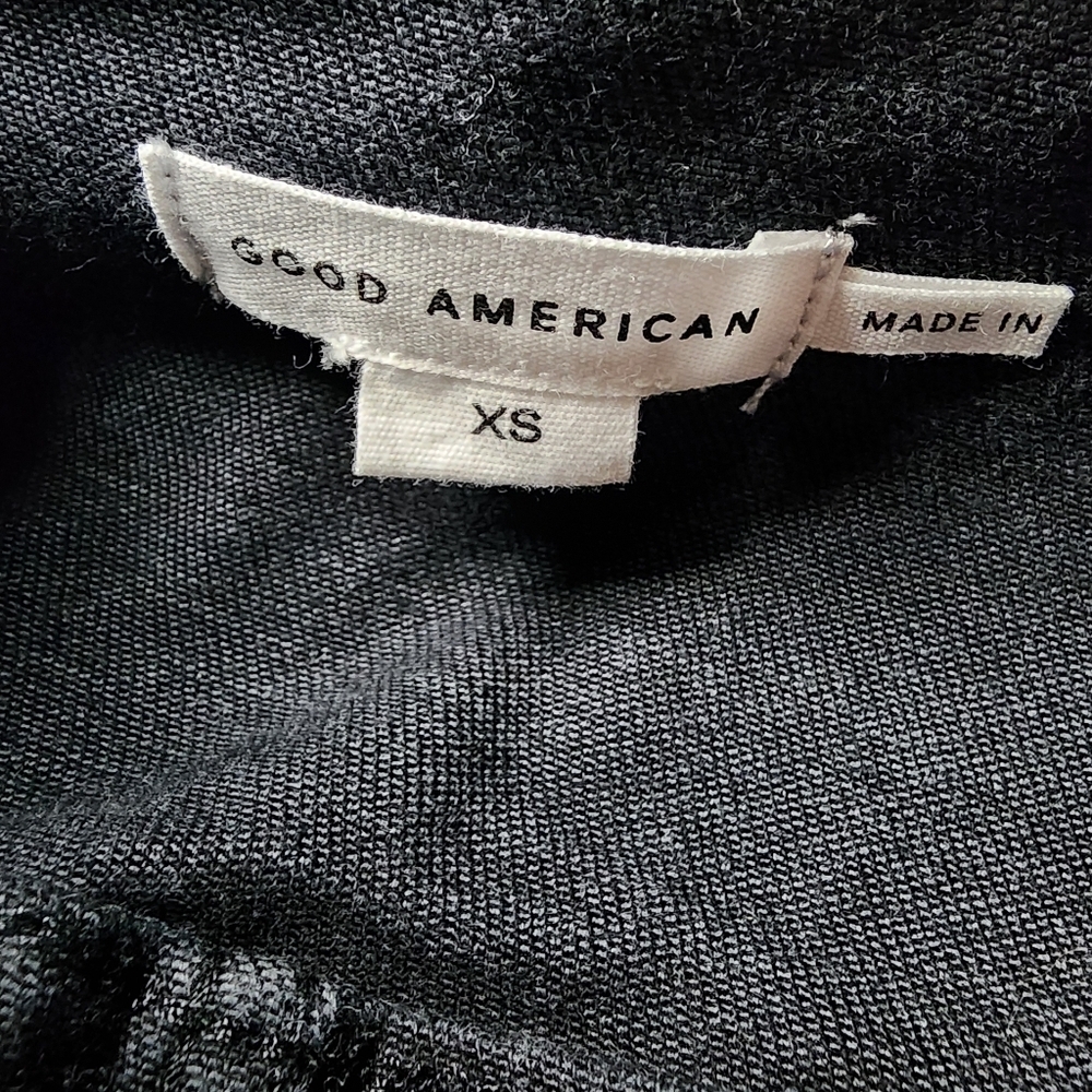 Good American Fit For Success Black Denim Jumpsuit XS Women's NWT - Picture 5 of 5